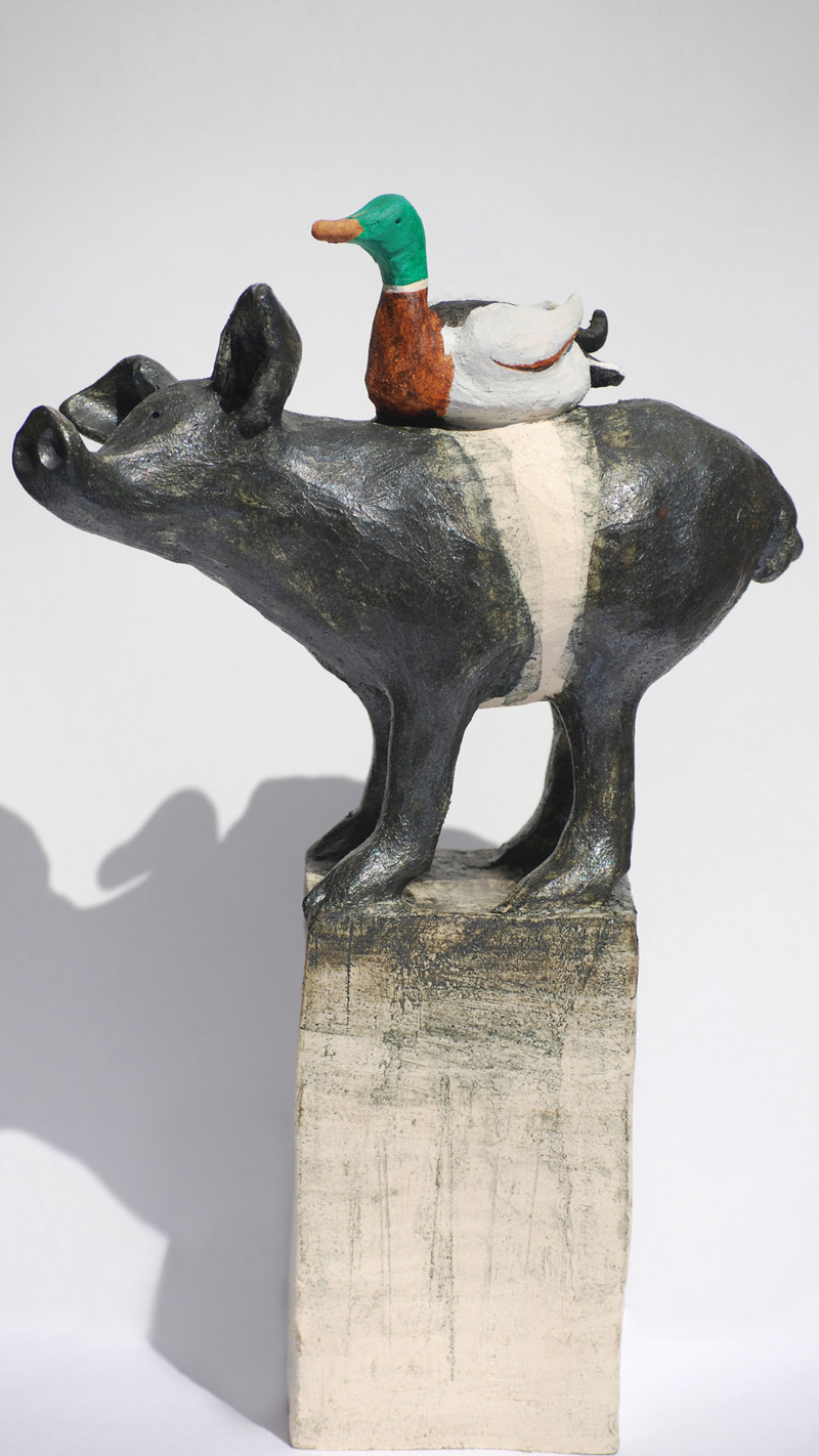 Ceramic Pig by Ashley James