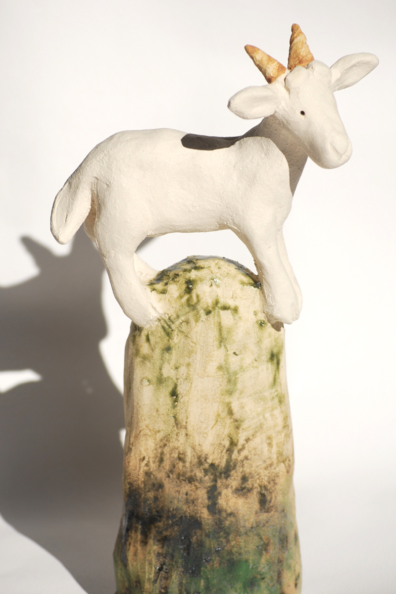 Ceramic Goat by Ashley James