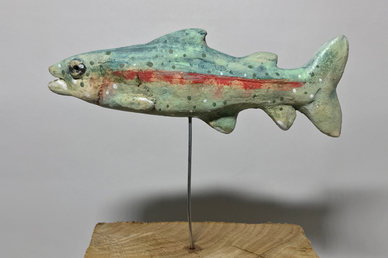 Ceramic Trout by Ashley James